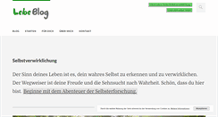 Desktop Screenshot of lebeblog.de