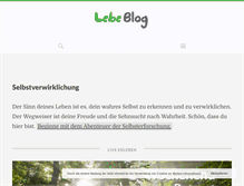 Tablet Screenshot of lebeblog.de